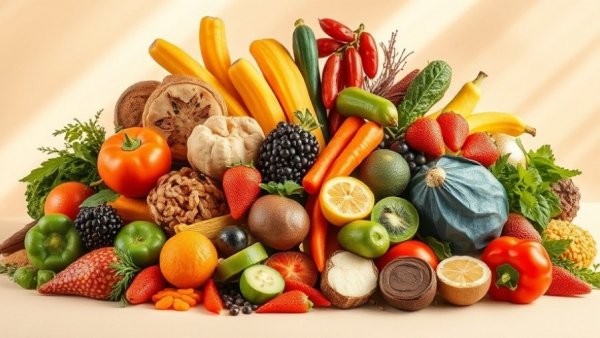 Fibermaxxing trend foods: peas, chia seeds, raspberry.