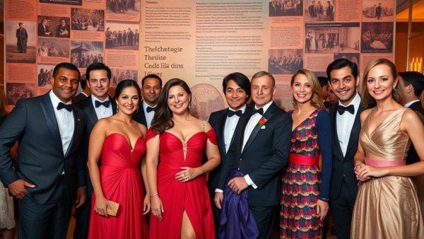 Elegant group at 2025 First Edition Literary Gala Austin.