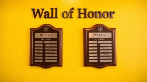 Wall of Honor Unveiling Ceremony Austin TX with commemorative plaques.