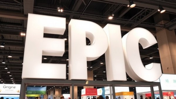 Epic sign at convention, related to patient check-in process Medicare Advantage.