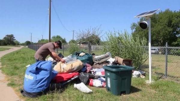 Fort Worth cracks down on illegal dumping with solar-powered cameras