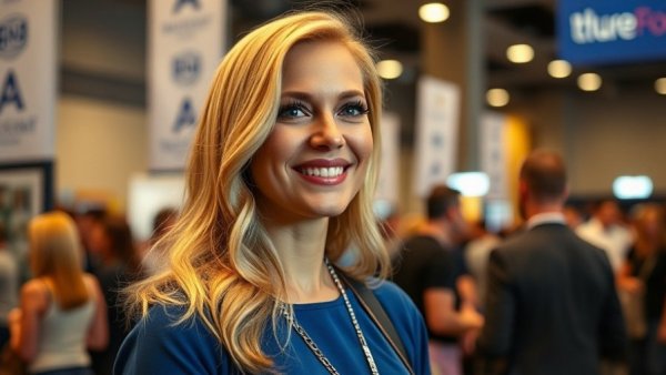 Blonde woman at Dallas Cowboys and United Way partnership event.