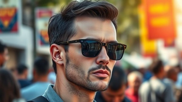 Nick Fuentes, sunglasses, outdoor event, crowd, influence, Republican Party.