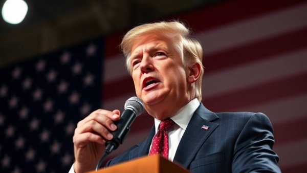 Speaker delivering passionate speech against American flag backdrop, Texas Republicans redistricting arms race.