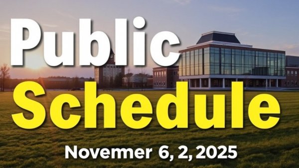 Public Schedule – November 20, 2025