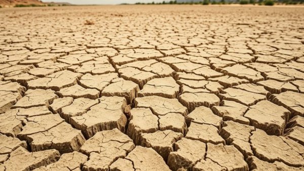 Cracked earth symbolizing Rio Grande water security crisis