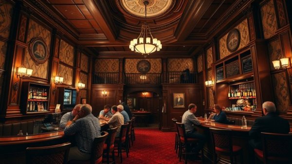 Renovated elegant theatre lounge in Austin with vintage decor.