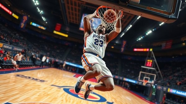 Dynamic NBA player dunking with focus, November 20 2025 top play.