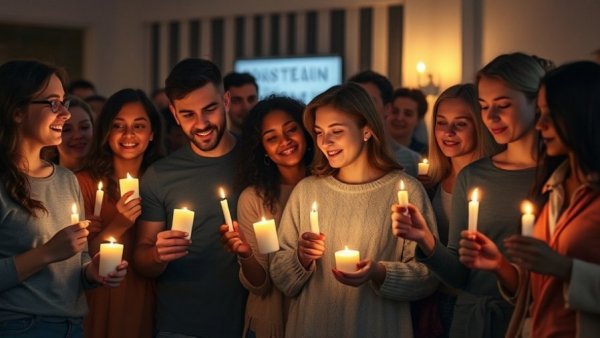 Group solidarizes and holds candles amidst death threats.