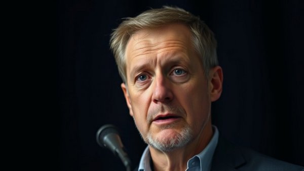 Middle-aged man discussing mental wellness for seniors.