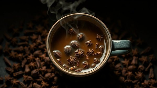Cup of clove water with cloves, highlighting benefits of drinking at night.