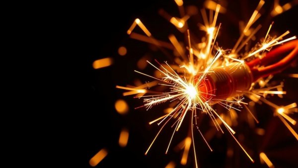 Illustration of Electroconvulsive Therapy Risks with electrodes sparking.