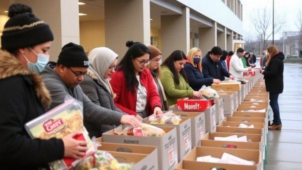 Holiday meals distributed to 1,000 North Texas families at UNT distribution event
