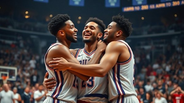 San Antonio Spurs rebuilding: players celebrating with a group hug.