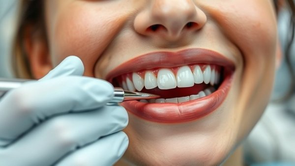 Close-up application of keratin toothpaste for repairing teeth.