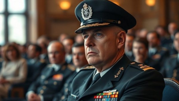 Senior military officer at an event related to US military news and Venezuela crisis.