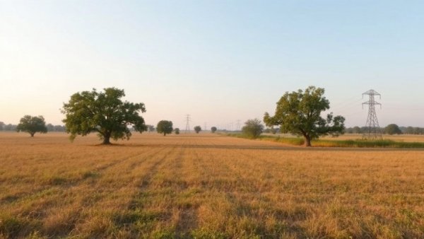 Open field in Waco with power lines, related to data center project.