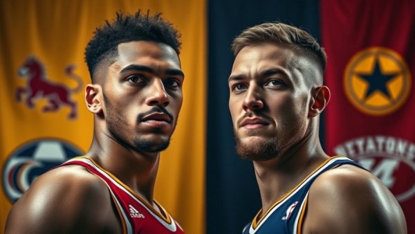 Spurs vs. Suns Highlights: basketball players' promo graphic.