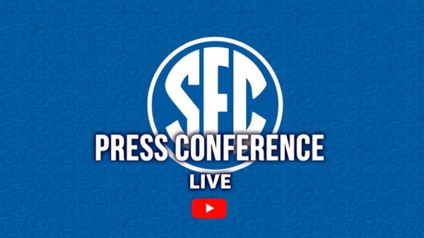2025 SEC Volleyball Tournament press conference graphic