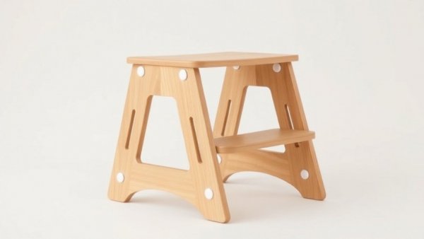Wooden toddler stepping stool with white accents, product recall.