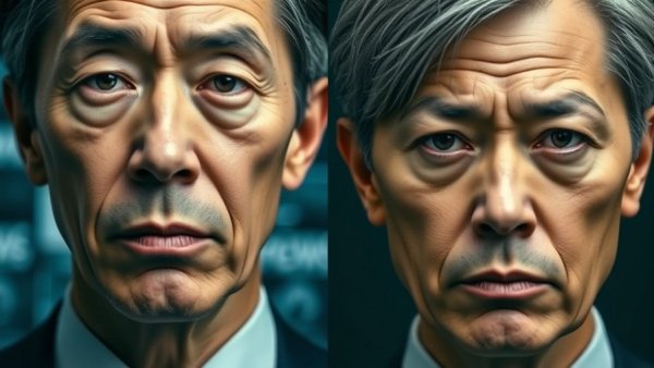 Serious individuals in formal attire discussing immigration policy USA.