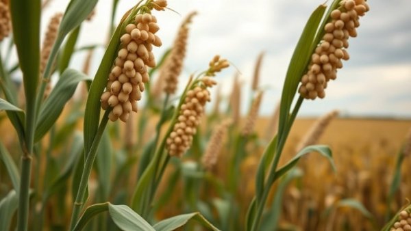Close-up of soybean pods in a field during the farmer aid package announcement.
