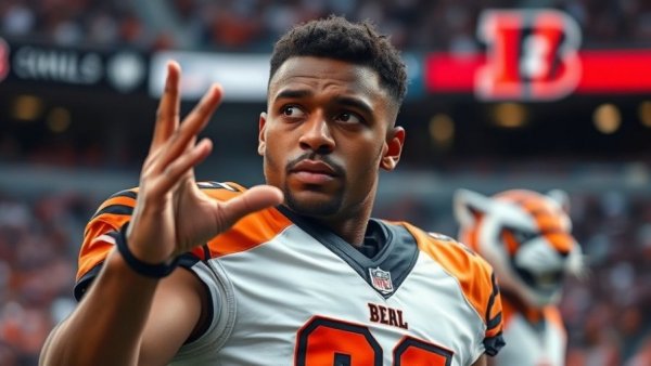 Ja'Marr Chase public apology imagery featuring a Bengals player.