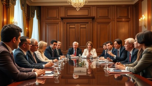 Texas sexual assault lawsuit discussion amongst professionals in a formal setting.