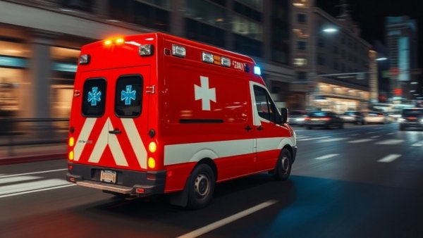 Emergency medical services for children: ambulance rushing at night