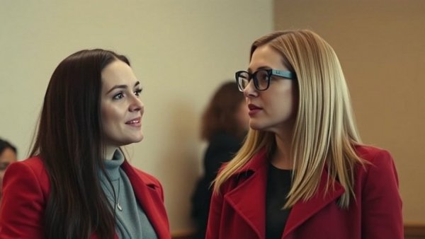 Two women discussing the Clue movie legacy 40 years later.