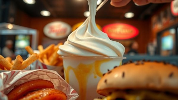 Close-up of fast food dessert, illustrating American teenagers eating habits.
