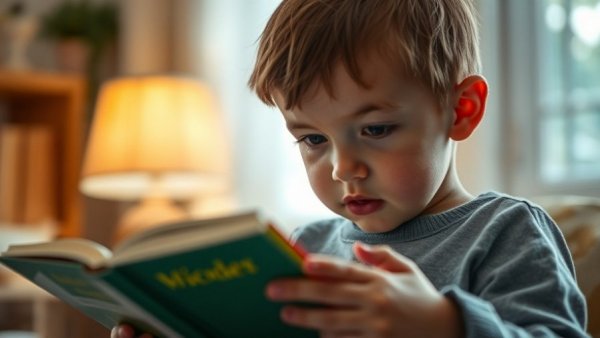 Young child reading a book, depicting Texas state-mandated reading list focus.