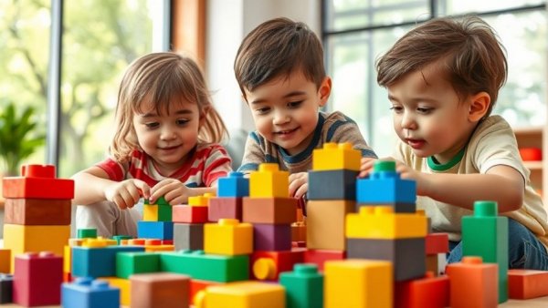 Young children engaged in educational play at a Texas school, illustrating Texas school voucher program.