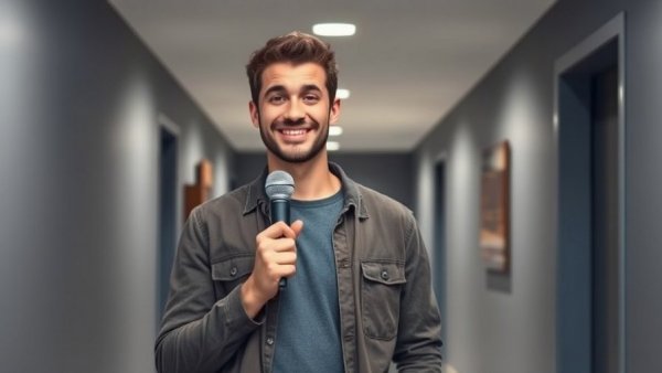San Antonio Spurs Thanksgiving interview with a young man in a casual setting.