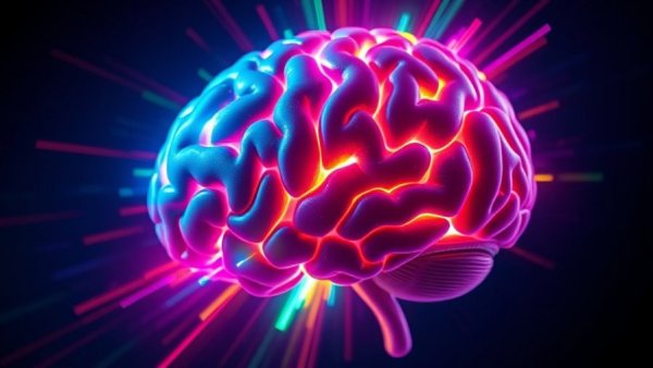 Abstract brain representation highlighting cognitive health.