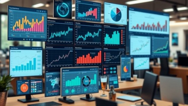 Digital collage depicting control over drinking behavior with graphs and mobile interfaces.