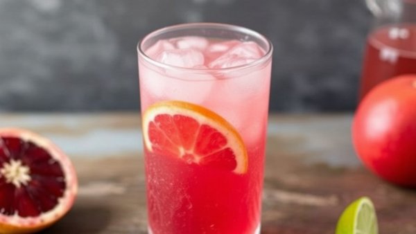 Pomegranate and Blood Orange Tequila Spritzer