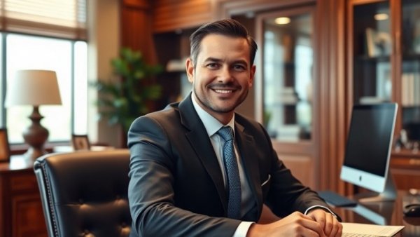 Man in office, indicative of business context, reflecting Houston economy.