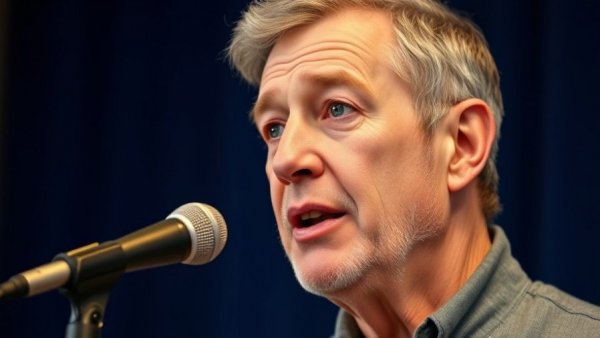 Middle-aged man explaining health topics in a studio setting.