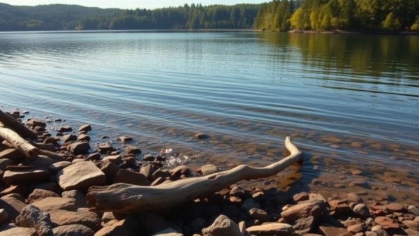 Scenic San Antonio lake with tranquil environment, highlighting natural beauty.