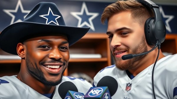 Dallas Cowboys players interviewed post-Thanksgiving win.