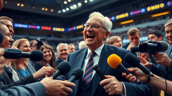 Dallas Cowboys Beat the Chiefs victory celebration scene with reporters.