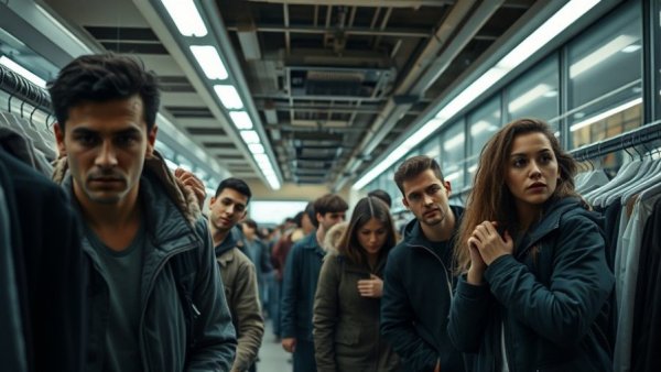 Emergency at Valley Fair Mall, people hiding in a clothing store.