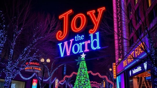 Colorful holiday lights in the most festive U.S. city 2025.