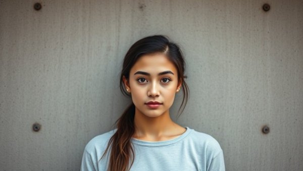 Young woman with neutral expression against a wall, San Antonio traffic news context.