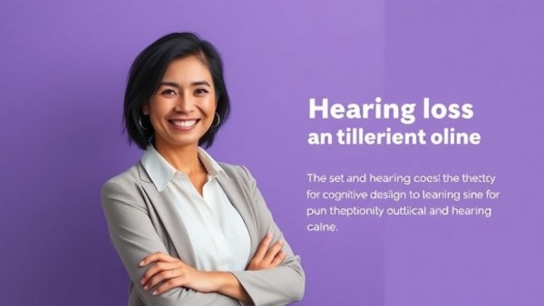 Professional discussing hearing loss and cognitive function link.