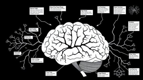 Specialized neuron populations guide decisions, schematic diagrams of neuron pathways.