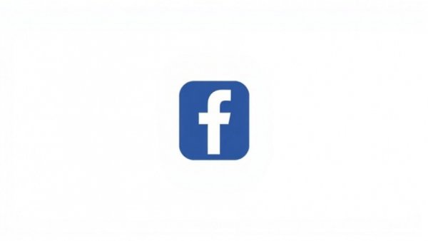 Minimalist Facebook logo design, digital graphic