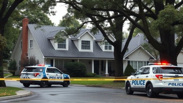 Police investigation at a suburban house in Harris County.