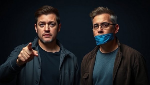 Two men highlighting the theme of health freedom and expression.